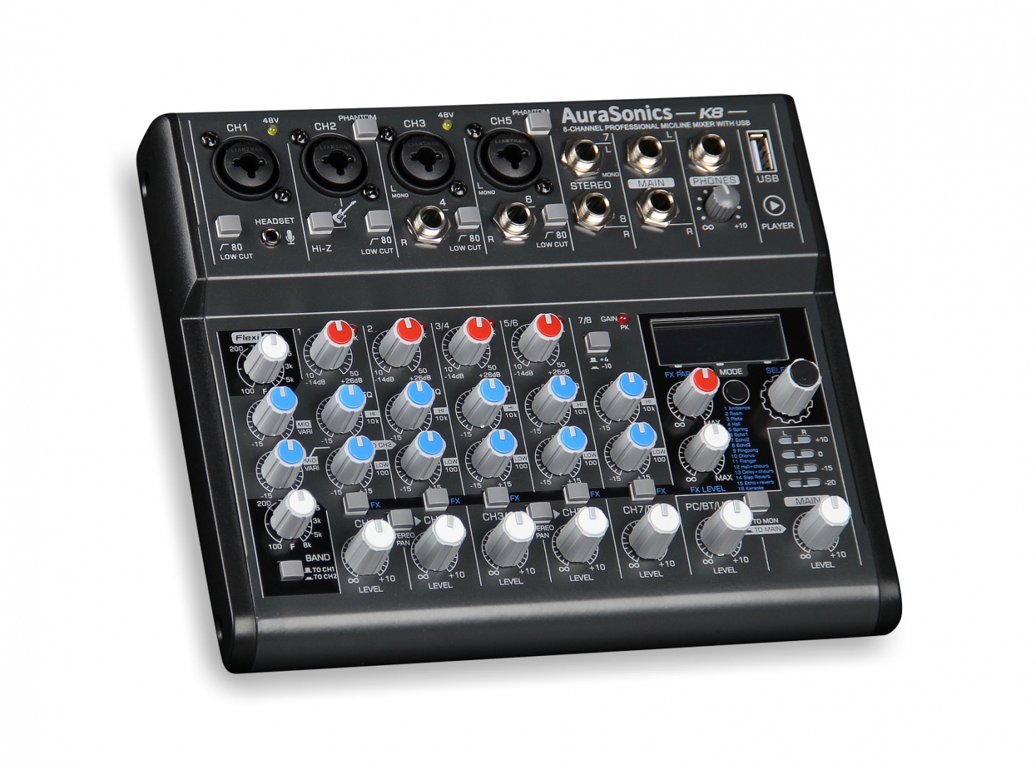 AuraSonics K8 компактный микшерный пульт в Кумертау