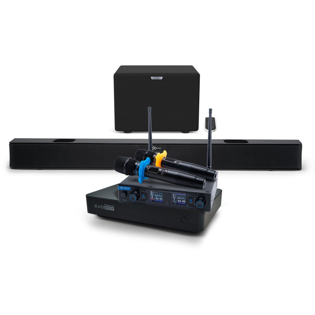 Hi-End караоке-система EVOBOX Premium + EvoSoundBar (саундбар с караоке) в Кумертау