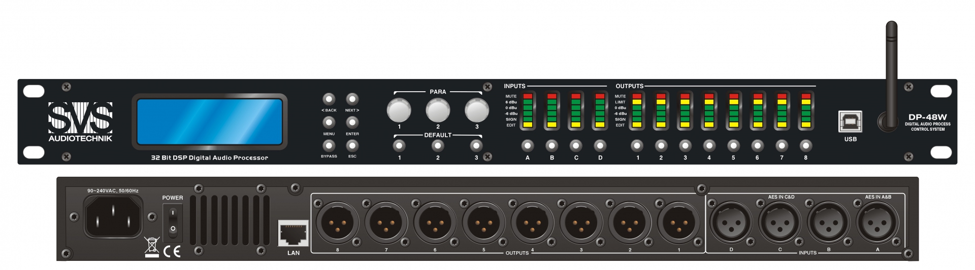 SVS Audiotechnik DP-48W Цифровой процессор: 4 входа 8 выходов в Кумертау