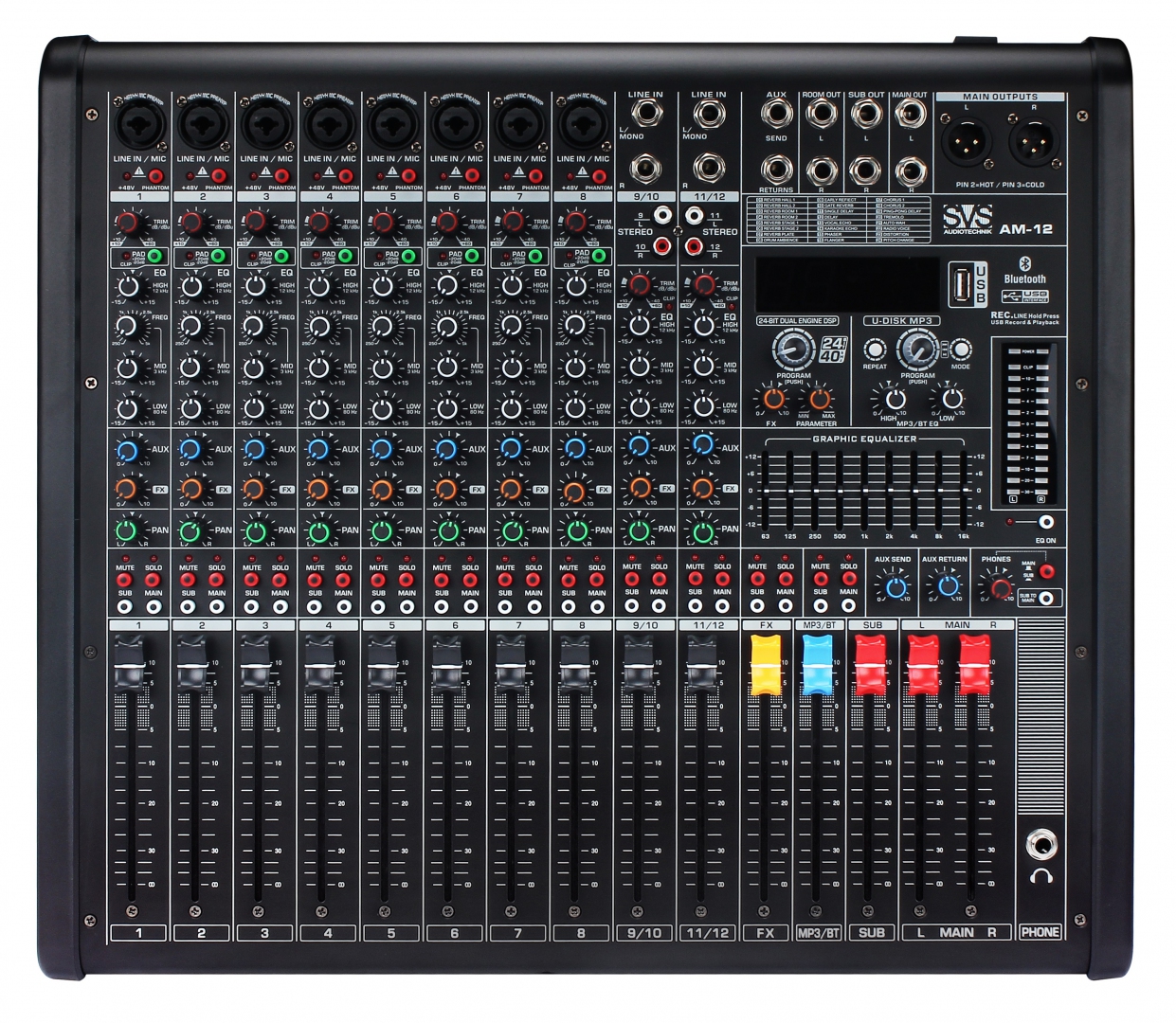 SVS Audiotechnik mixers AM-12 Микшерный пульт аналоговый, 12-канальный в Кумертау