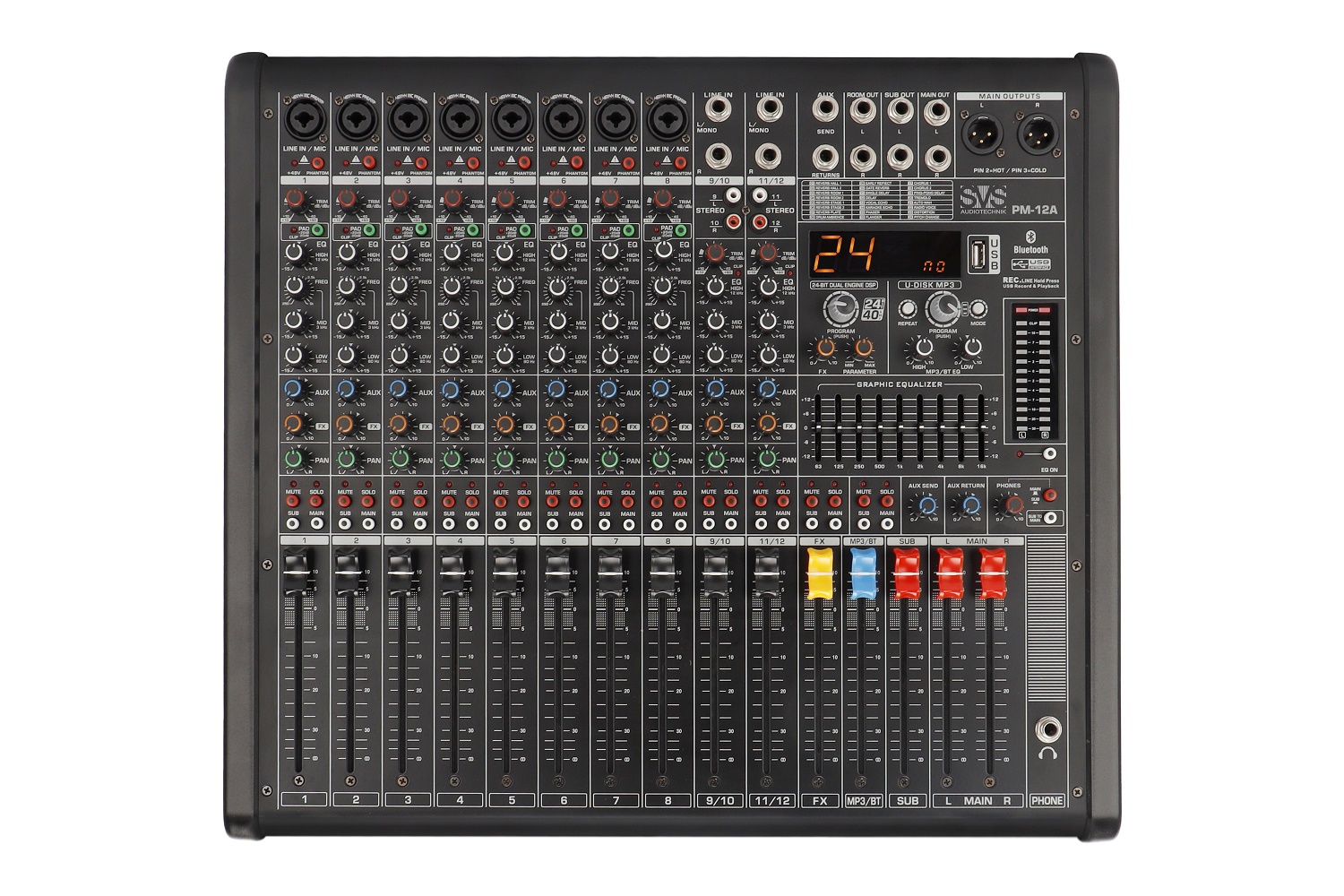 SVS Audiotechnik mixers PM-12A Активный аналоговый микшерный пульт, 12-канальный в Кумертау